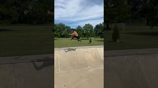 Insane Kickless BriFlip😱 scooterstunts scootertricks skatepark scoot [upl. by Drhacir73]