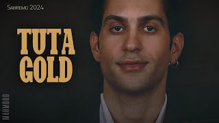 Mahmood 🎵 TUTA GOLD  Sanremo 2024 LyricsTesto [upl. by Hploda]