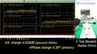 Microwave cable stability test vs Bending [upl. by Sherrie]