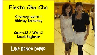 Line Dance Fiesta Cha Cha  Shirley Donahey [upl. by Anirav]