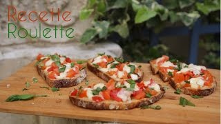 Bruschetta tomates et mozzarella [upl. by Aikit]