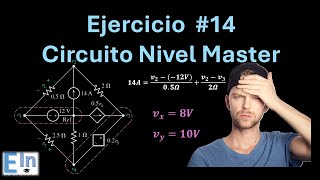 Circuitos Eléctricos SÚPER NODOS  Ejercicio 14 Nivel Alto [upl. by Elberfeld911]