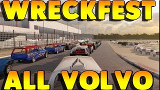 Wreckfest All Volvo Meeting Crashing and smashing AI swaffham and ringwood [upl. by Eicrad232]