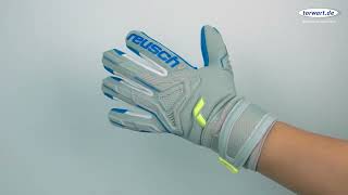 Reusch Torwarthandschuhe Attrakt Freegel Silver Finger Support Junior 52722306006 [upl. by Atiruam910]