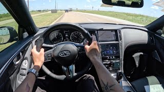 2023 INFINITI Q50 Red Sport 400 AWD  POV Driving Impressions [upl. by Dilisio395]