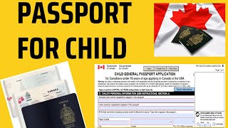 Canadian Child Passport Application 2024 [upl. by Naleek155]