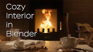 How to create Cozy Interior Scene in Blender  Part 01 [upl. by Oibaf877]