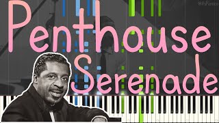 Erroll Garner  Penthouse Serenade 1958 Jazz Piano Ballad Synthesia  Double Bass by MidiTools [upl. by Osithe]