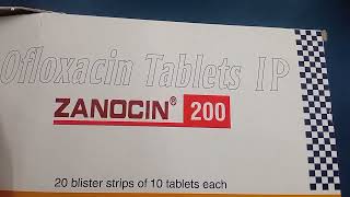 Zanocin 200 Tablet  Ofloxacin Tablet  Zanocin 200mg Tablet Uses Side effects benefits Dosage [upl. by Nitsirc]