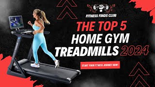 TOP 5 BEST TREADMILLS FOR YOUR HOME GYM 🏃 [upl. by Neelrac]