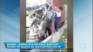 Mulher entra em caminhão para salvar motorista atingido por helicóptero de Boechat [upl. by Aloysia842]