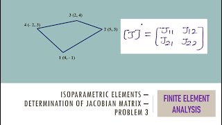 Analysis on Isoparametric Elements in FEA  Problem 3 [upl. by Pansie275]