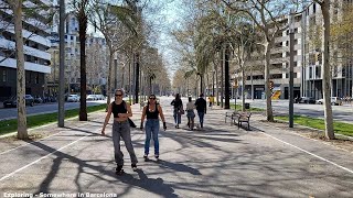 Barcelona  Diagonal  Av Diagonal  Walking Barcelona 4K [upl. by Greenburg]