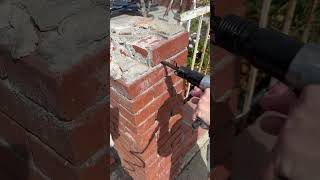 Brick removal youtubeshorts shorts diy construction tools [upl. by Griffith]