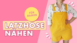 Latzhose für Damen nähen  tolles SommerProjekt Werbung [upl. by Zurheide935]