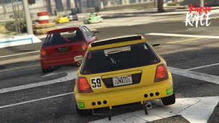 GTA V  The most intense race ever with the Honda Civic Type R EK9 🔥 [upl. by Boaten899]