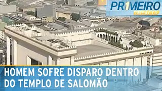 Segurança do Templo de Salomão atira contra homem  Primeiro Impacto 010224 [upl. by Hachmann723]