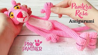 Tejiendo a la Pantera Rosa Amigurumi  Amis Tejiendo Momentos [upl. by Enneirdna]