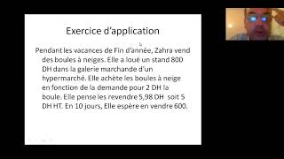 La méthode du coût variable – le calcul du seuil de rentabilité Pr OTANANE [upl. by Aeli187]