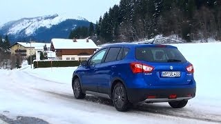 Suzuki SX4 SCross video review with all wheel drive Suzuki AWD test with snow driving [upl. by Stempien]