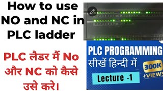 Plc ladder No and NC how to make [upl. by Euqinamod]