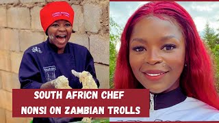 SOUTH AFRICAN CHEF NONSI COMPLAINS ABOUT ZAMBIANS ON SOCIAL MEDIA AFTER LIVINGSTONE TRIP [upl. by Vitus]