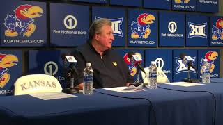 Bob Huggins discusses free throw disparity in loss to KU [upl. by Drazze]