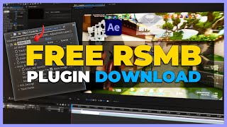 FREE RSMB PLUGIN REELSMARTMOTIONBLUR  After Effects Tutorial [upl. by Isiah59]