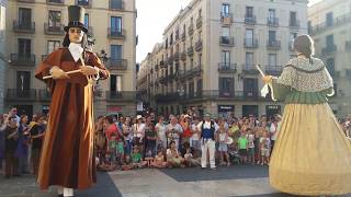 Processó de Corpus 2017 a Barcelona  Ball dels Gegants de Corpus [upl. by Onilatac]