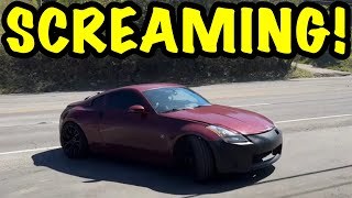 Crazy Loud True Dual Straight Piped Nissan 350z [upl. by Leventhal]