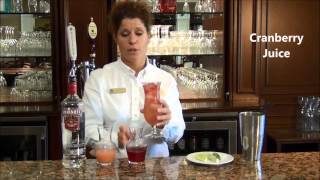 How to make a Seabreeze  cocktail recipe Mariner Sands video [upl. by Novj164]