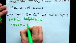 Nernst Equation  Example Concentrations [upl. by Kuth]