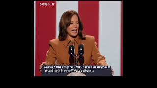 Kamala Harris being vociferously booed off stage for a second night in a row Quite pathetic [upl. by Chrystal140]