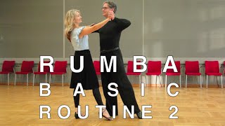 How to Dance Rumba  Basic Routine 2 [upl. by Ruy]