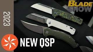 New QSP Knives at Blade Show 2023  KnifeCentercom [upl. by Arluene]