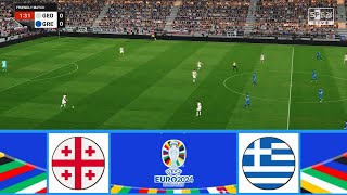 GEORGIA VS GREECE  EURO QUALIFICATION 2024  FOOTBALL LIFE 2024 [upl. by Hilliary277]