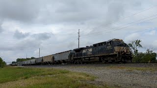 NS AC44C6Ms 4243 amp 4636 MDPU power this EB Manifest Train  Millbury  9723 [upl. by Luby903]