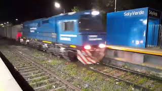 trenes argentinos carga linea San Martin locomotora GM CRRD [upl. by Skier504]