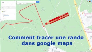 Comment tracer une rando dans google maps [upl. by Irak]