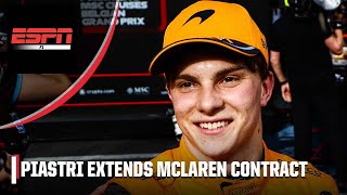 ‘HUGE STATEMENT’ Oscar Piastri extends McLaren contract until 2026  ESPN F1 [upl. by Niwdla]