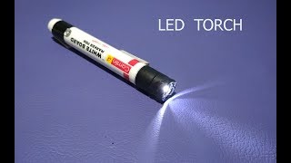 How to make a LED TorchFlashlight at Home [upl. by Kayla]