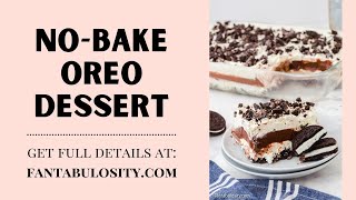 No Bake Oreo Dessert Recipe [upl. by Htirehc]