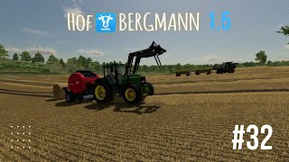 Hof Bergmann 15  Hafer und Strohballen  Let´sPlay 32 ls22 farming hofbergmann [upl. by Ahsekyt791]