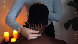 ASMR on My Boyfriend  Tingly Scalp and Shoulder Massage amp Scratching PART 2 [upl. by Llenrac]