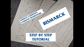 JSC Bismarck szkielet laserowy lasercut framework [upl. by Eednahs343]