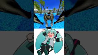 💎 MIKU HATSUNE vs ALL ZOONOMALY ANIMALS IN GARRYS MOD shorts game garrys [upl. by Irak]