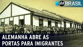 Alemanha se torna principal destino de imigrantes na União Europeia  SBT Brasil 211223 [upl. by Oicirbaf]