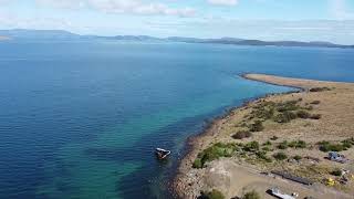 Shipwreck at Dunalley Drone footage [upl. by Sivrep]