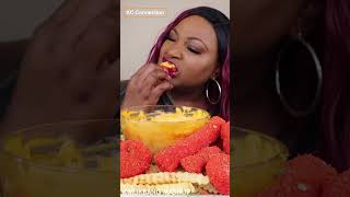 💥🦀Flamin Hot Cheetos King Crab Legs Seafood Boil  Cheese Sauce asmr mukbang asmrfood bigbites [upl. by Zsolway]