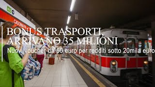 Torna il bonus trasporti dal 1° novembre si può chiedere tramite Spid o Cie [upl. by Rector]